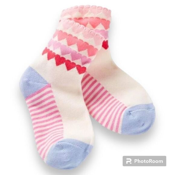 Matilda Jane Snuggle Heart Print Socks Medium - Picture 1 of 5